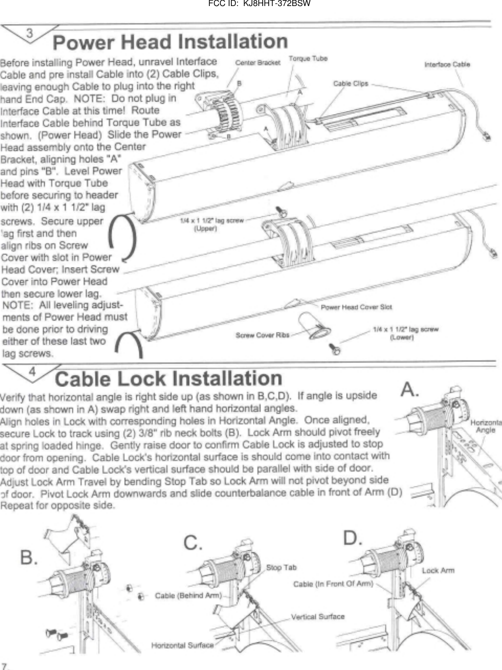        FCC ID:  KJ8HHT-372BSW