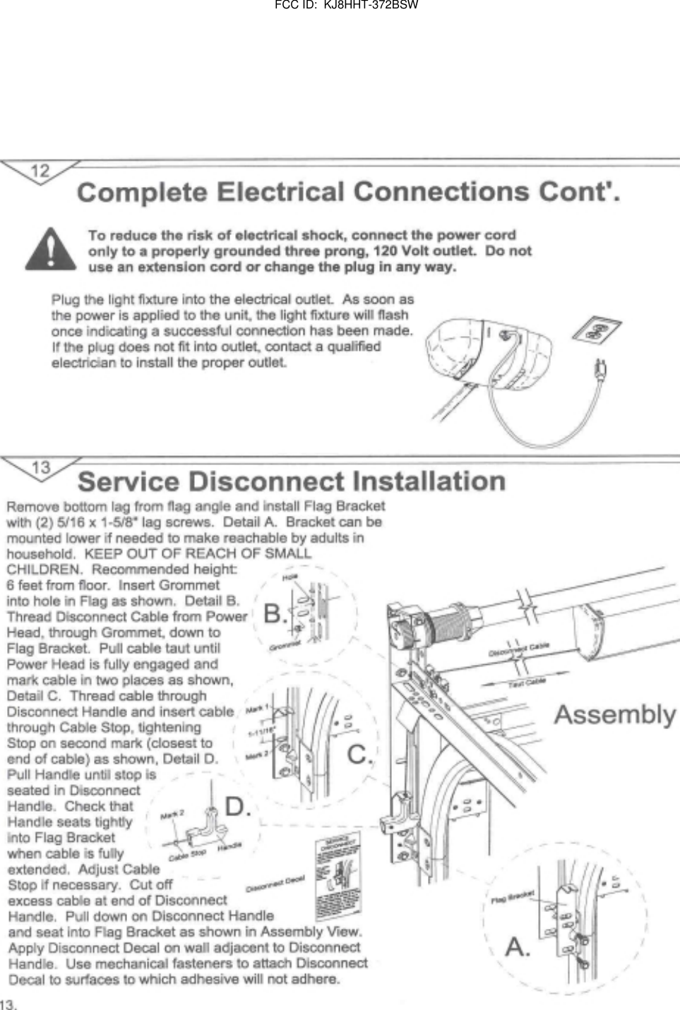        FCC ID:  KJ8HHT-372BSW