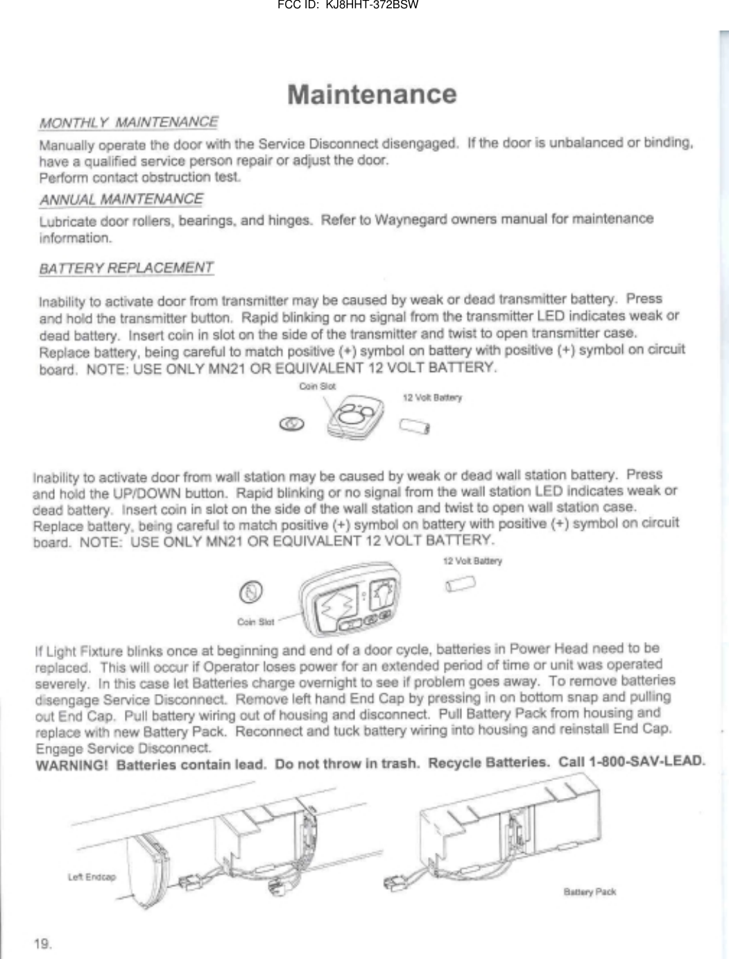                 FCC ID:  KJ8HHT-372BSW