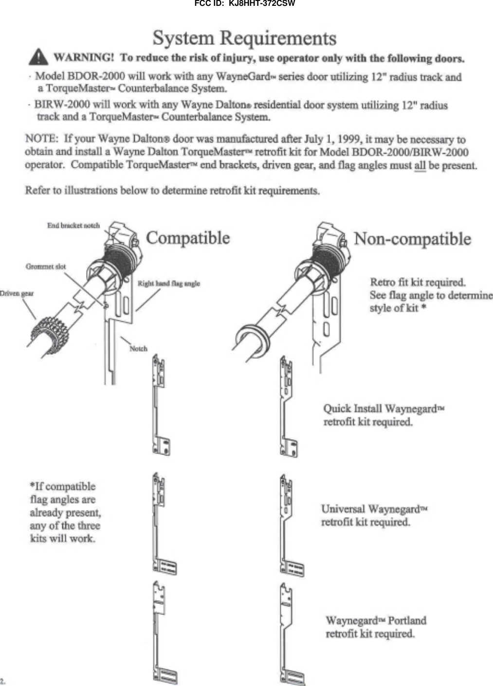 FCC ID:  KJ8HHT-372CSW