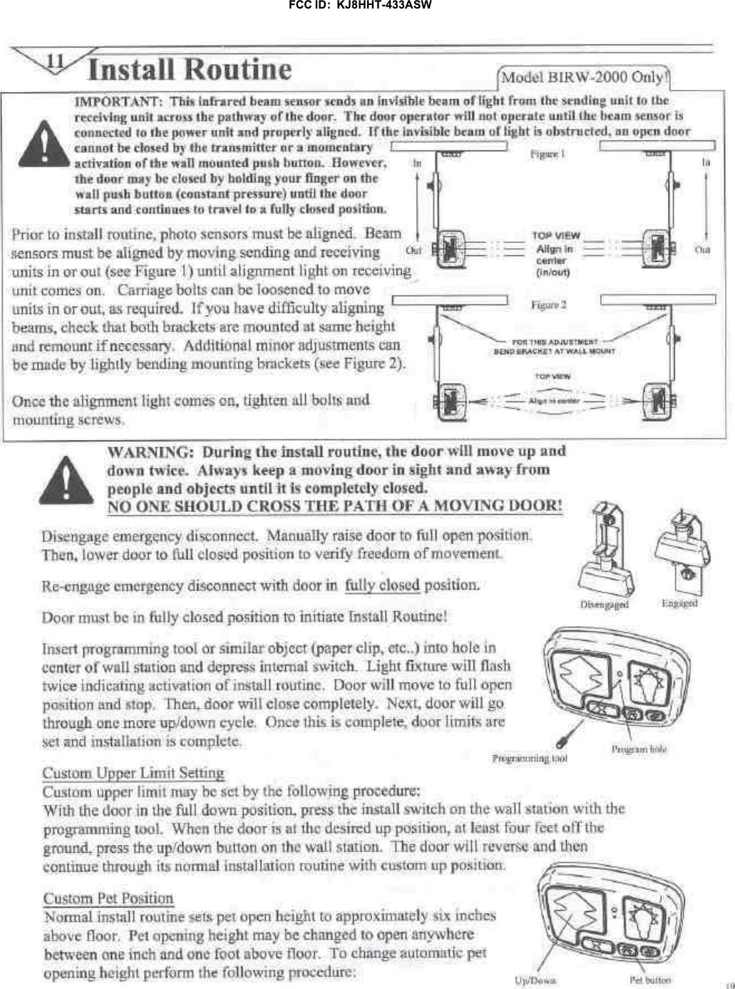 FCC ID:  KJ8HHT-433ASW