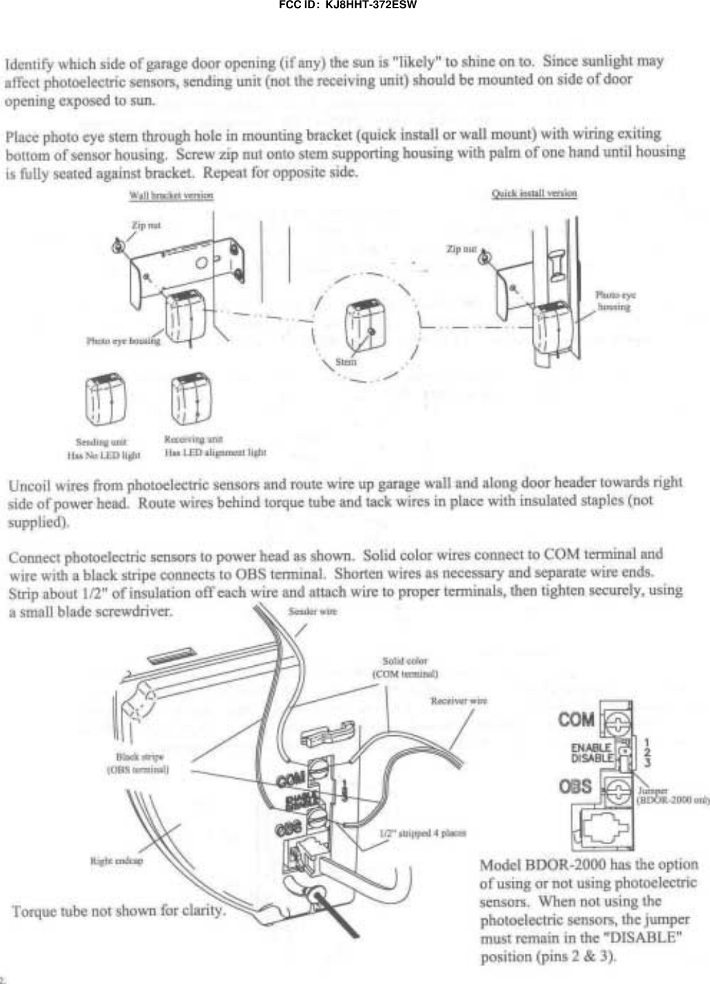 FCC ID:  KJ8HHT-372ESW