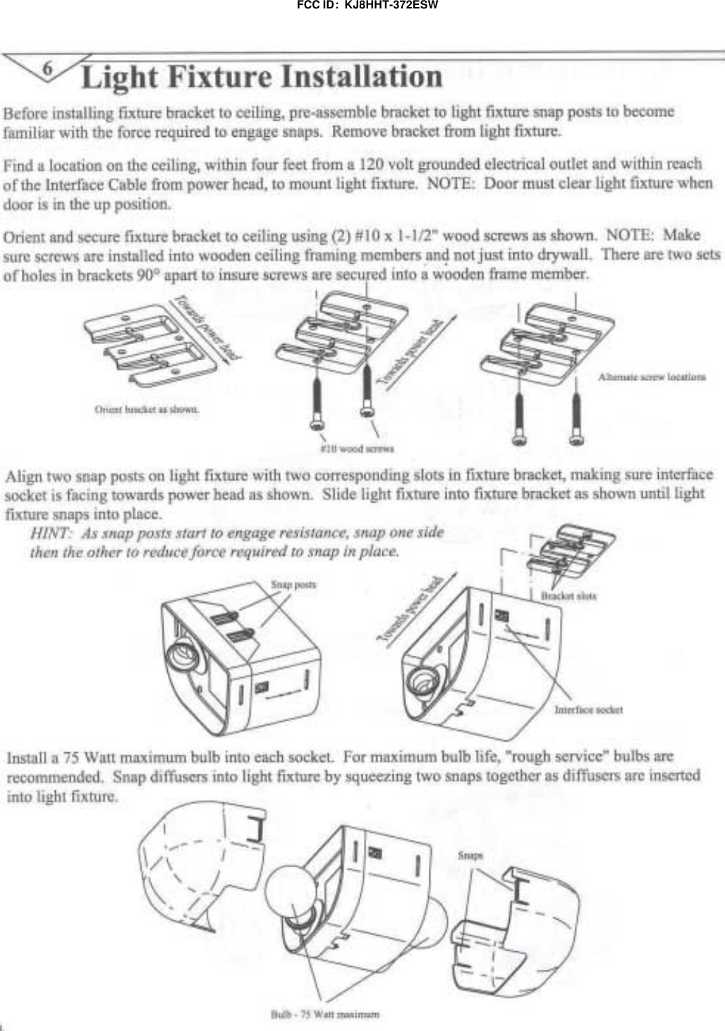 FCC ID:  KJ8HHT-372ESW