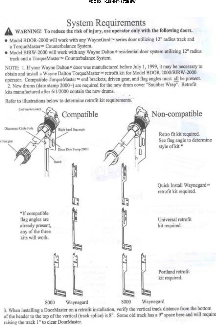 FCC ID:  KJ8HHT-372ESW