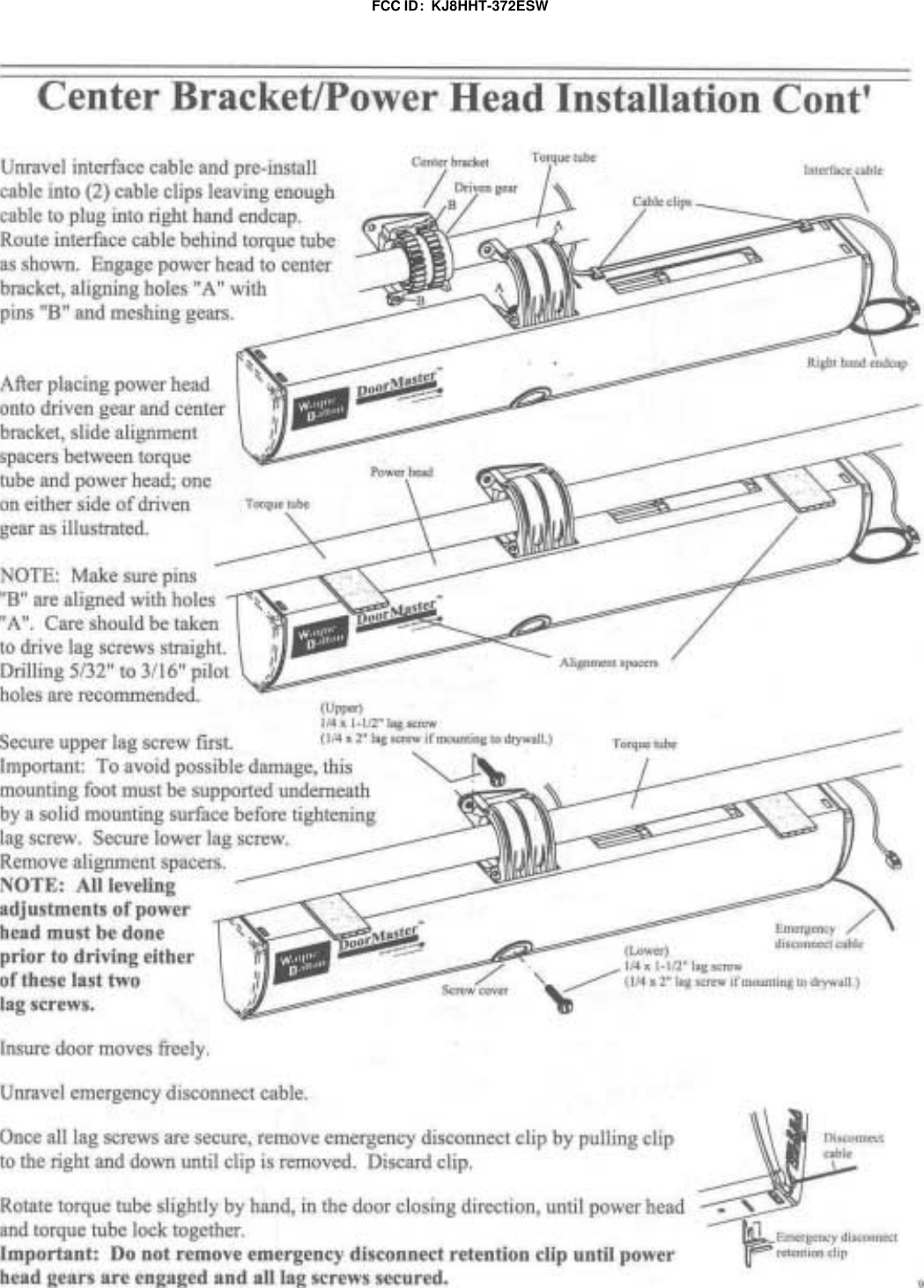 FCC ID:  KJ8HHT-372ESW