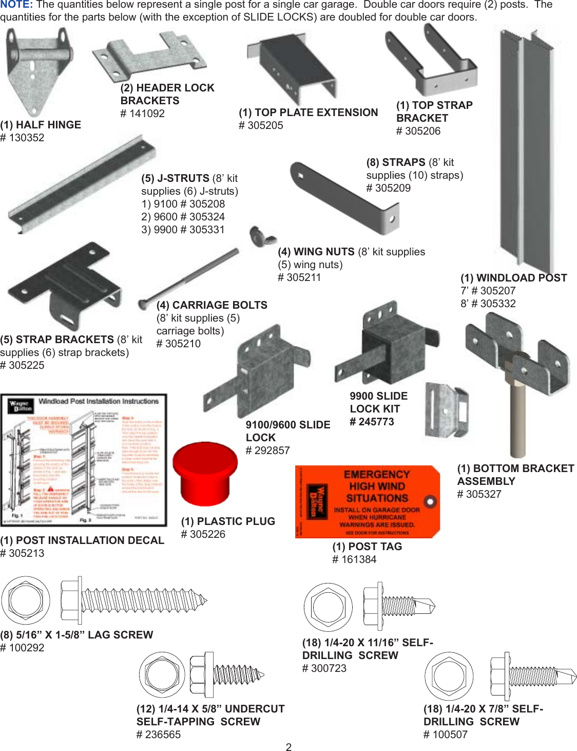 Page 2 of 9 - Wayne-Dalton Wayne-Dalton-9100-Users-Manual- 305214 NEW.pmd  Wayne-dalton-9100-users-manual