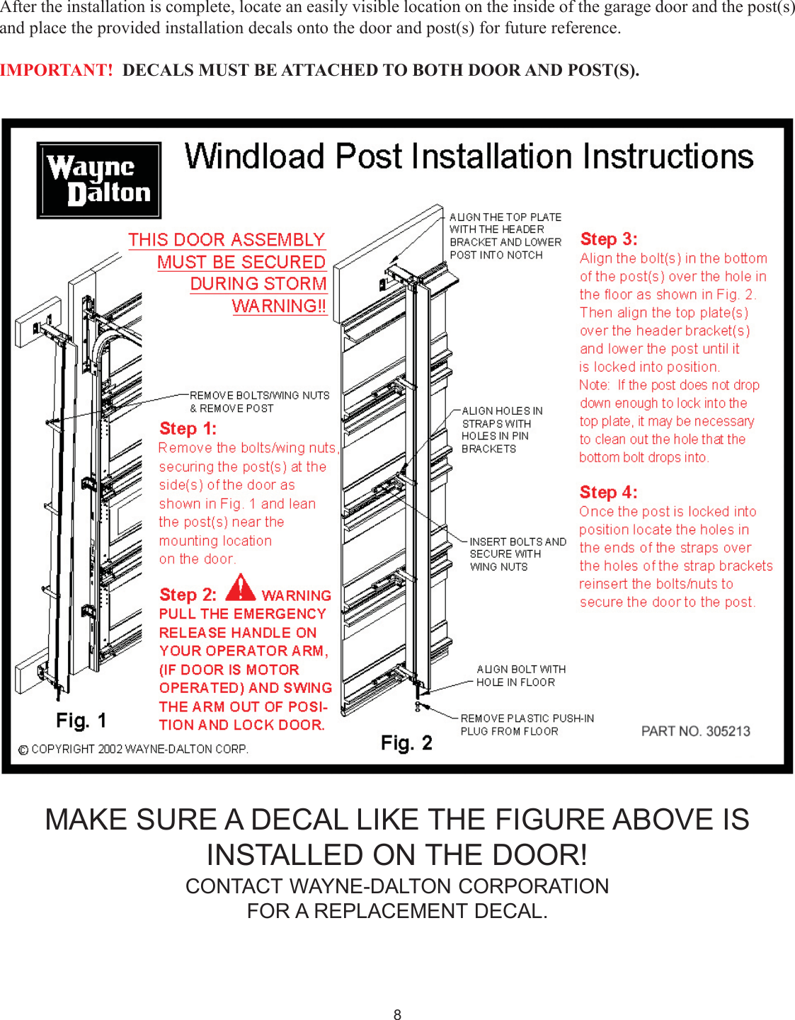 Page 8 of 9 - Wayne-Dalton Wayne-Dalton-9100-Users-Manual- 305214 NEW.pmd  Wayne-dalton-9100-users-manual