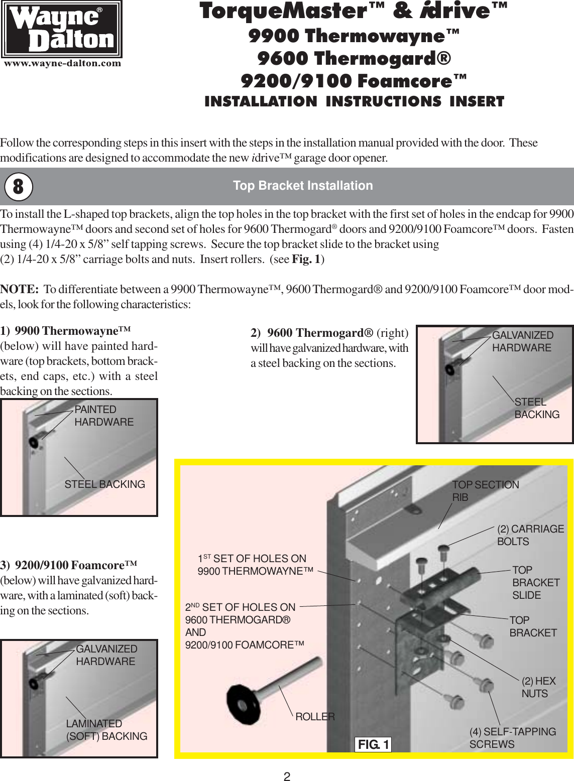 Page 2 of 8 - Wayne-Dalton Wayne-Dalton-Idrive-9100-Users-Manual- 301528  Wayne-dalton-idrive-9100-users-manual