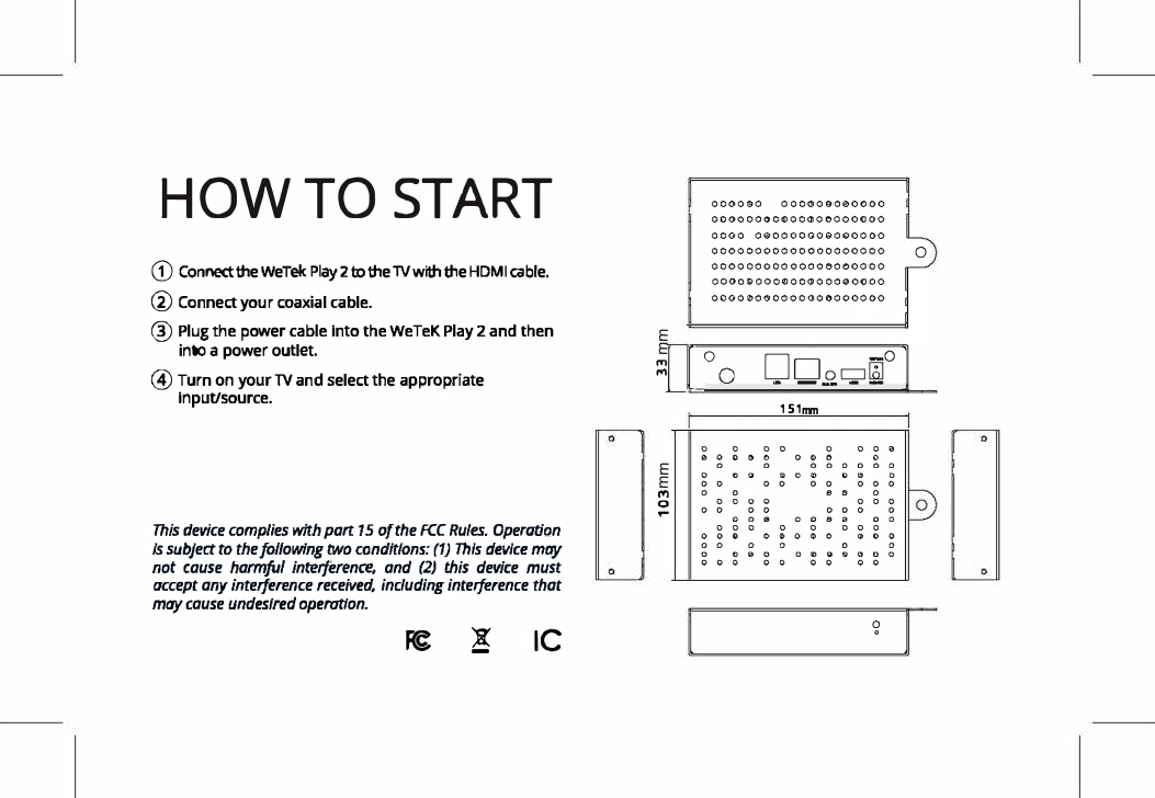 HOW TO START ①  ②③ ④       m    隐！IC     e      �LI  口矿｜151mm                 E     曰                   。． mmmm