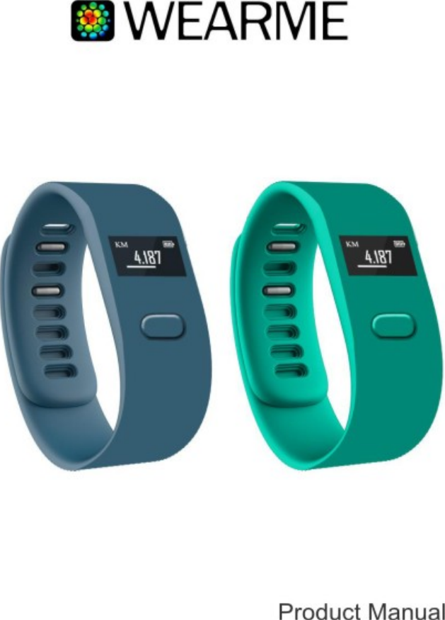 Wearme Technology CHASE Bluetooth Smart Wristband User Manual Manual