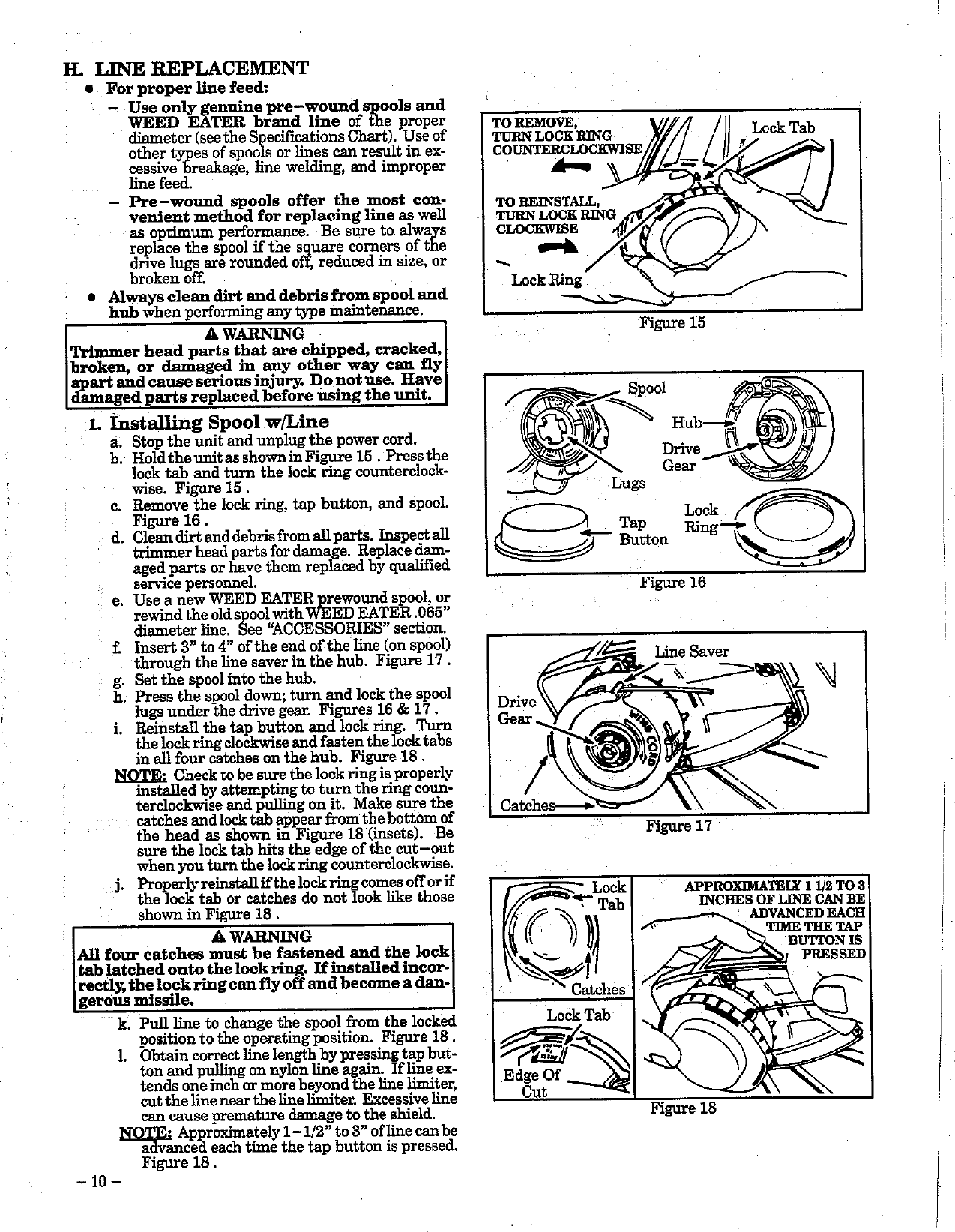 Page 10 of 12 - Weed-Eater Weed-Eater-1212-Operators-Manual- OM, 1212, 1994-04, TRIMMERS/EDGERS, ENGLISH  Weed-eater-1212-operators-manual