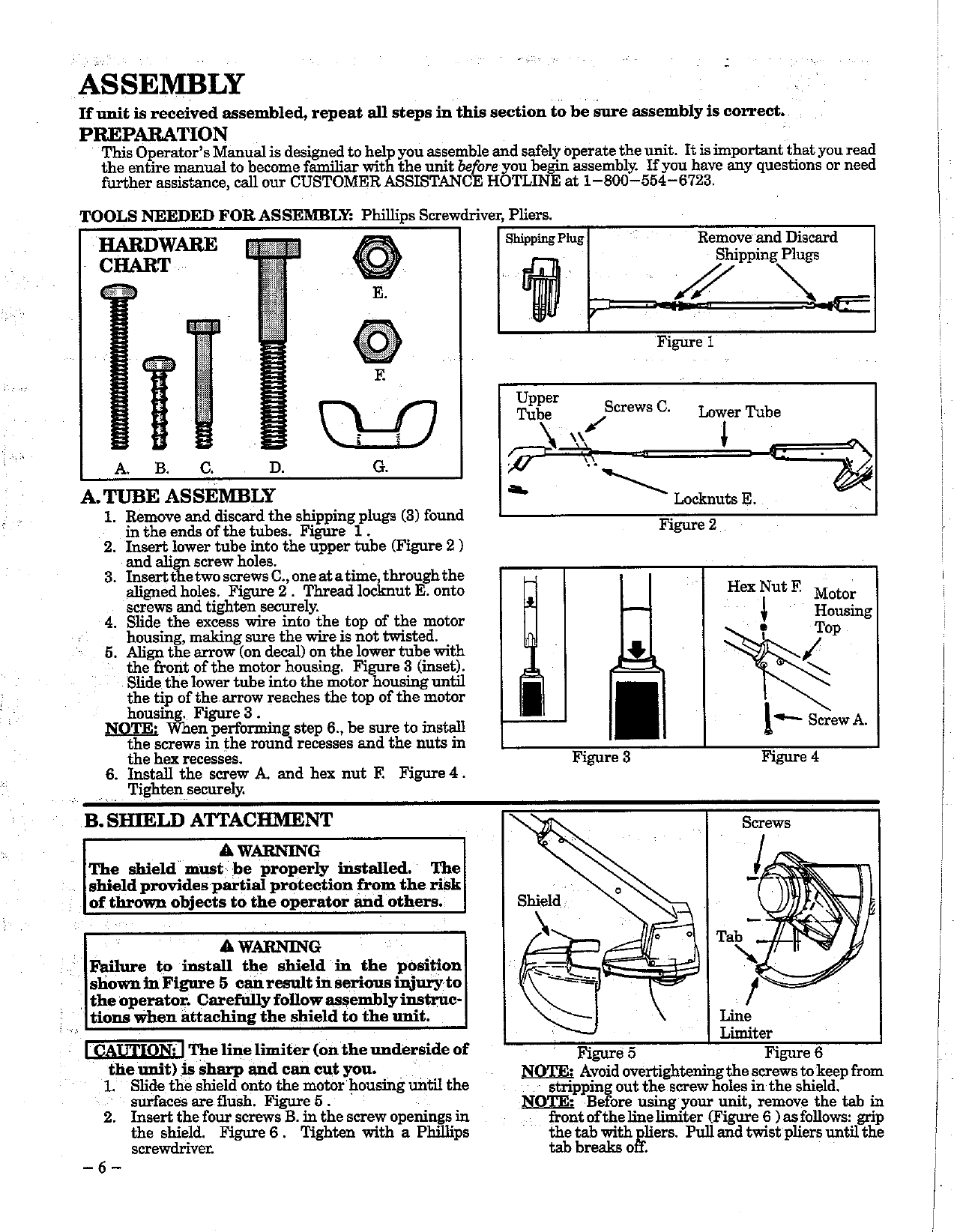 Page 6 of 12 - Weed-Eater Weed-Eater-1212-Operators-Manual- OM, 1212, 1994-04, TRIMMERS/EDGERS, ENGLISH  Weed-eater-1212-operators-manual