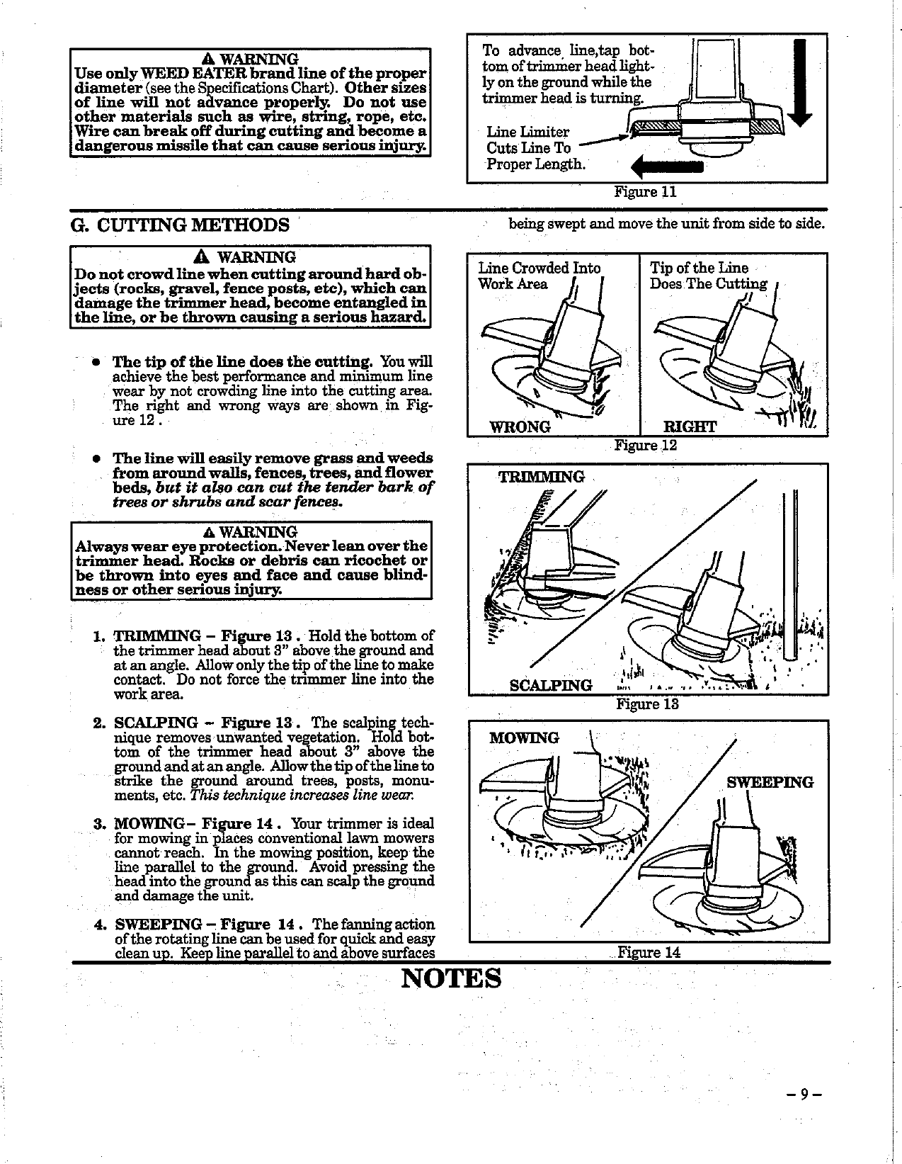 Page 9 of 12 - Weed-Eater Weed-Eater-1212-Operators-Manual- OM, 1212, 1994-04, TRIMMERS/EDGERS, ENGLISH  Weed-eater-1212-operators-manual