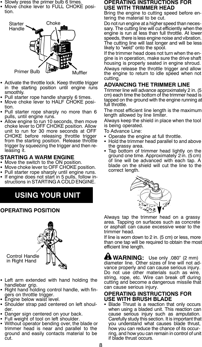 Weed Eater 3100 Service Manual