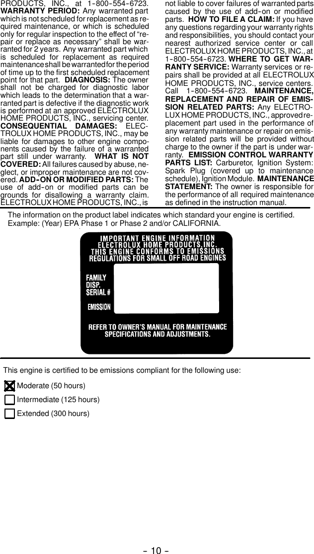Page 10 of 10 - Weed-Eater Weed-Eater-530163751-Instruction-Manual- OM, GHT 220, 2003-10, HEDGE TRIMMERS/POLE TRIMMERS  Weed-eater-530163751-instruction-manual