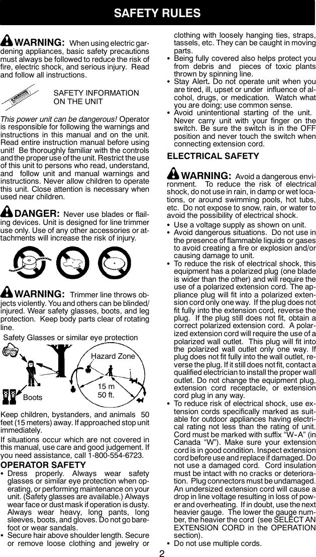 Page 2 of 10 - Weed-Eater Weed-Eater-952711905-Instruction-Manual- OM, RTE112C, 2010-04, TRIMMERS, 952711905  Weed-eater-952711905-instruction-manual