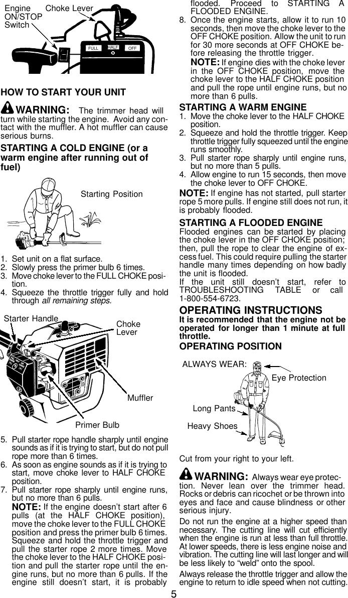 Page 5 of 11 - Weed-Eater Weed-Eater-Le-Instruction-Manual- Weed-eater-le-instruction-manual
