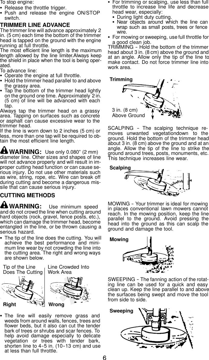 Page 6 of 11 - Weed-Eater Weed-Eater-Le-Instruction-Manual- Weed-eater-le-instruction-manual