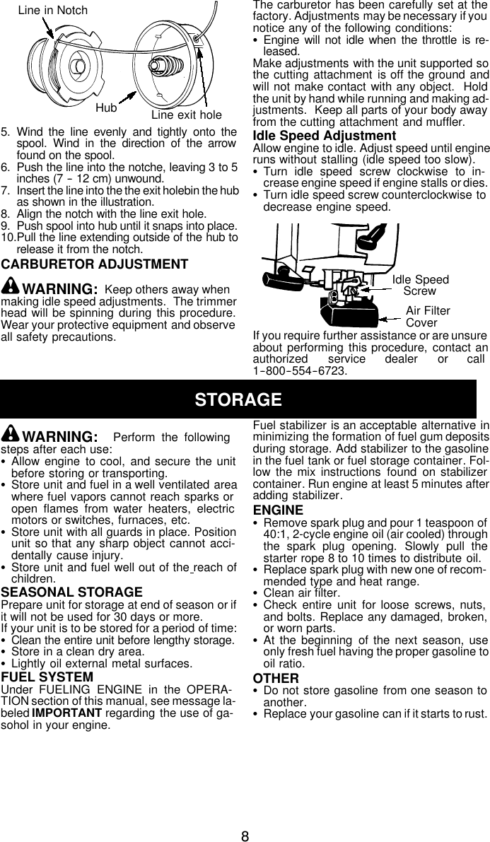 Page 8 of 11 - Weed-Eater Weed-Eater-Le-Instruction-Manual- Weed-eater-le-instruction-manual