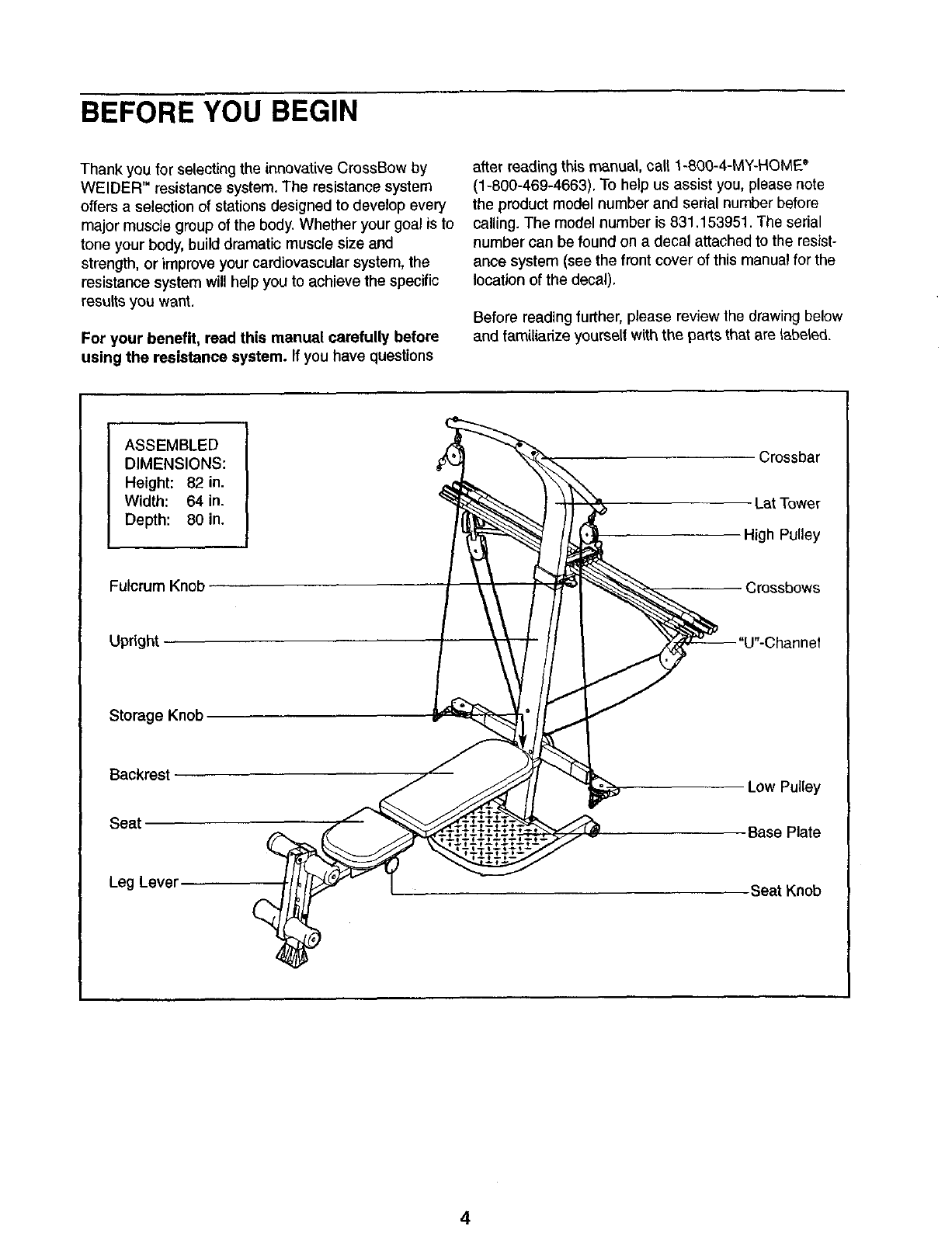 Weider 831153951 User Manual CROSSBOW BY Manuals And Guides L0303161