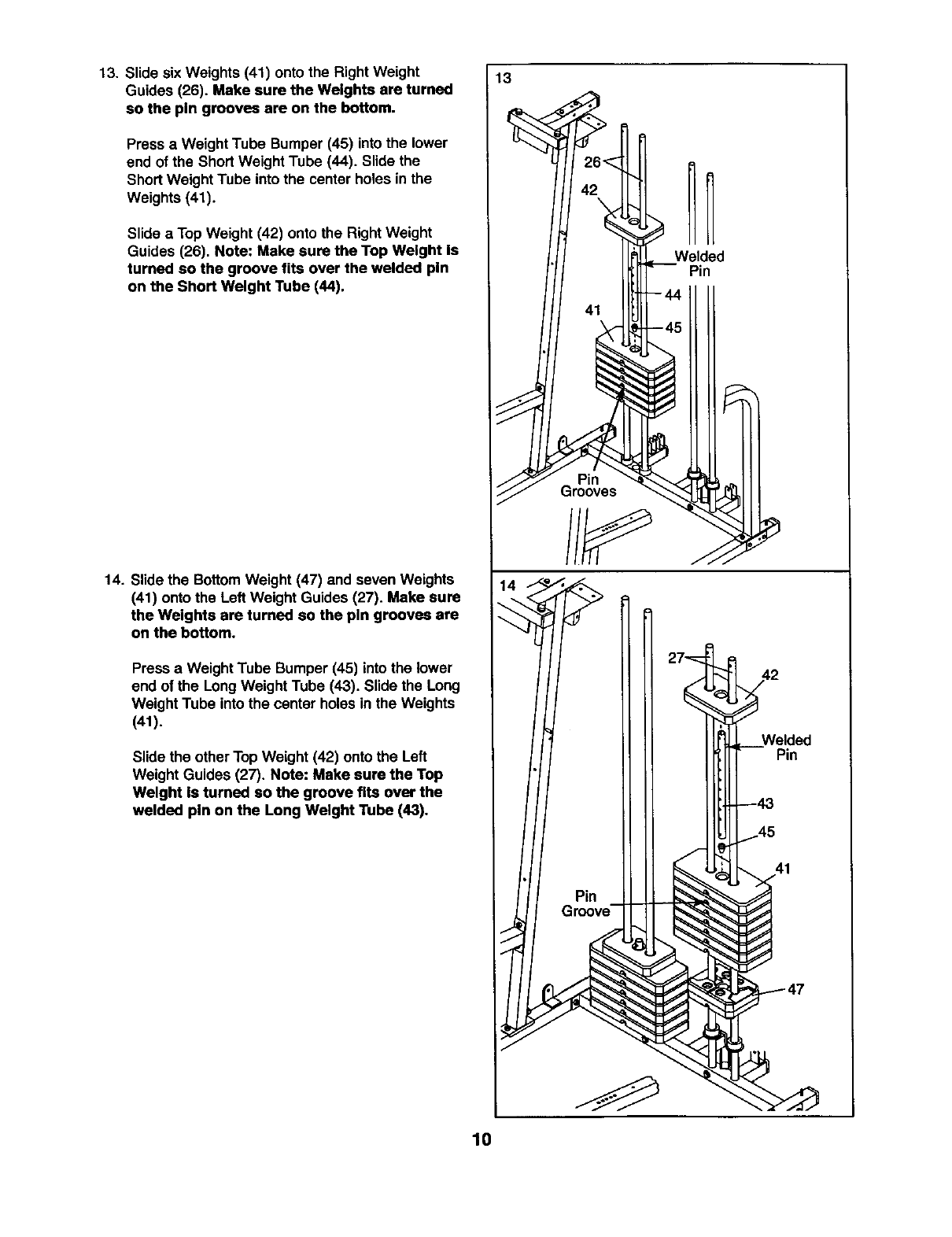 Weider 831159830 User Manual PRO POWER STACK Manuals And Guides L0212233