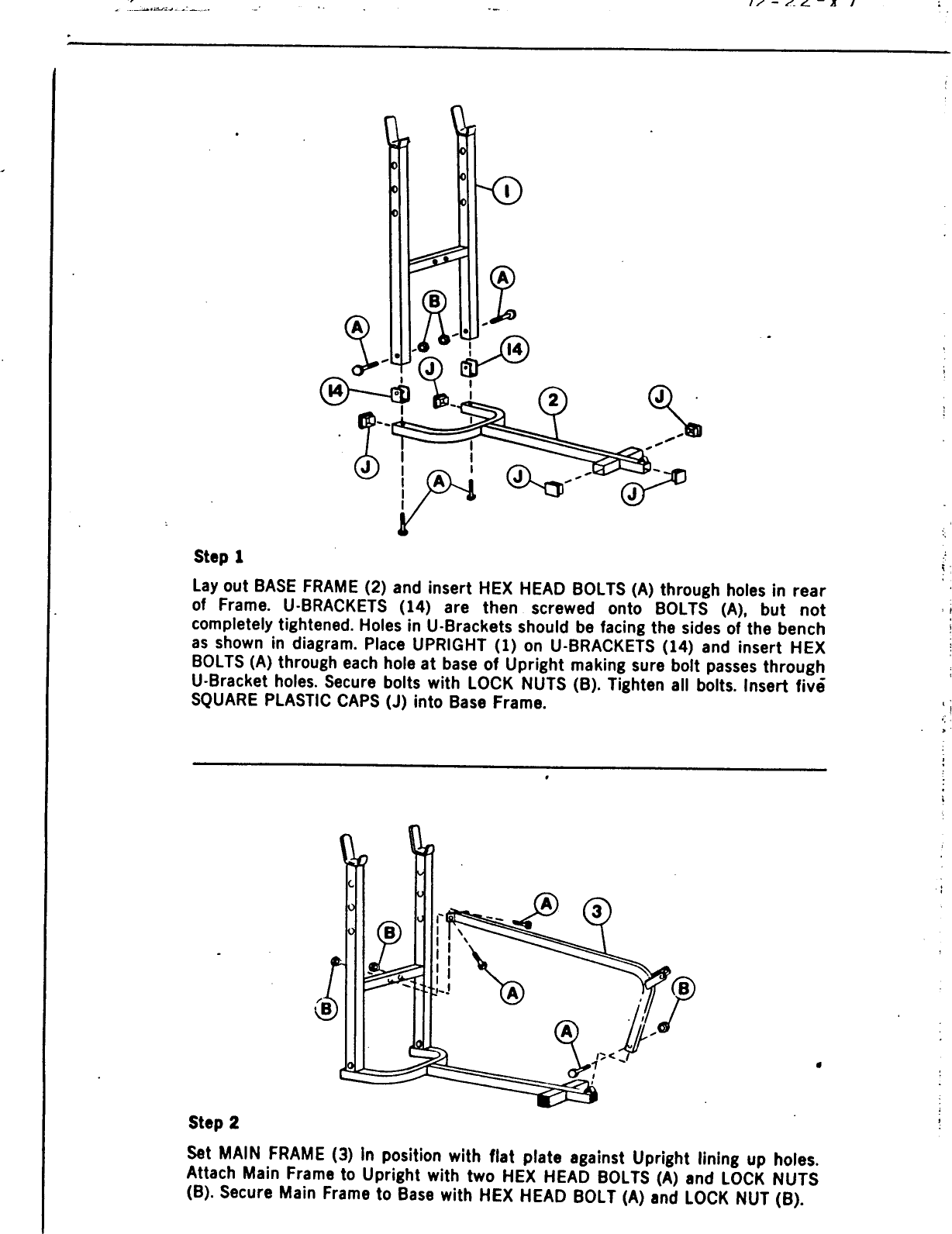 Page 3 of 7 - Weider Weider-320-Classic-Bench-Wb320-Users-Manual-  Weider-320-classic-bench-wb320-users-manual