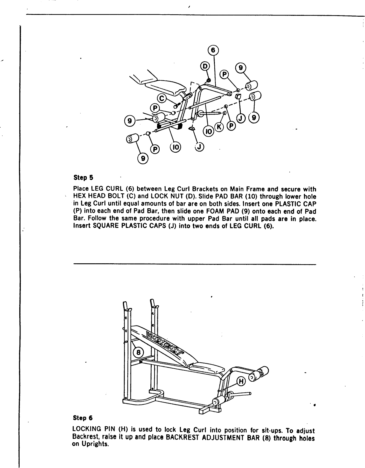 Page 5 of 7 - Weider Weider-320-Classic-Bench-Wb320-Users-Manual-  Weider-320-classic-bench-wb320-users-manual