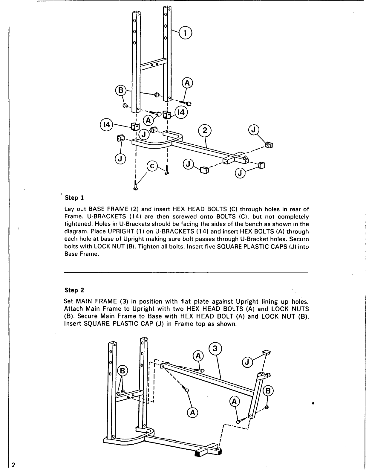 Page 3 of 9 - Weider Weider-340-Classic-Bench-Wb340-Users-Manual-  Weider-340-classic-bench-wb340-users-manual