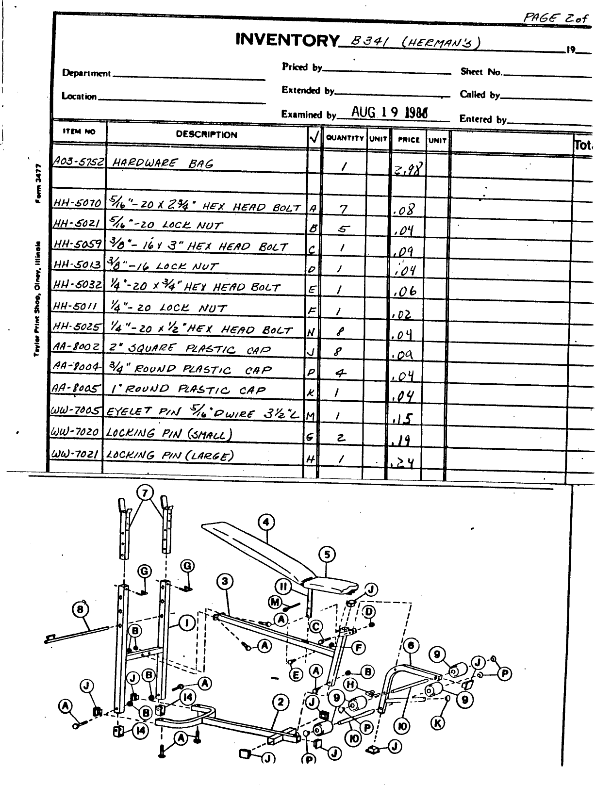 Page 7 of 9 - Weider Weider-340-Classic-Bench-Wb340-Users-Manual-  Weider-340-classic-bench-wb340-users-manual