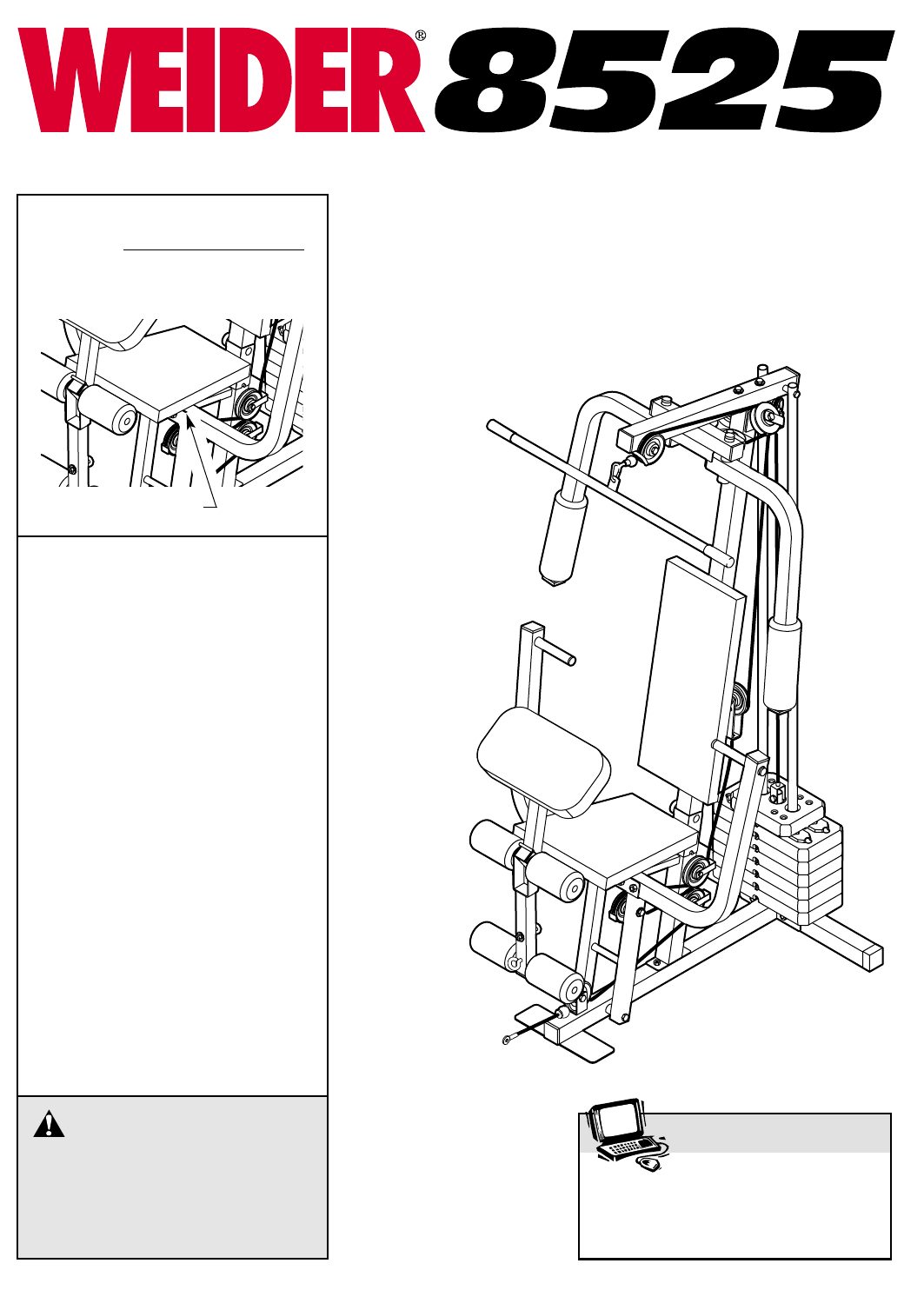 Weider 8525 System Wesy1951 Users Manual