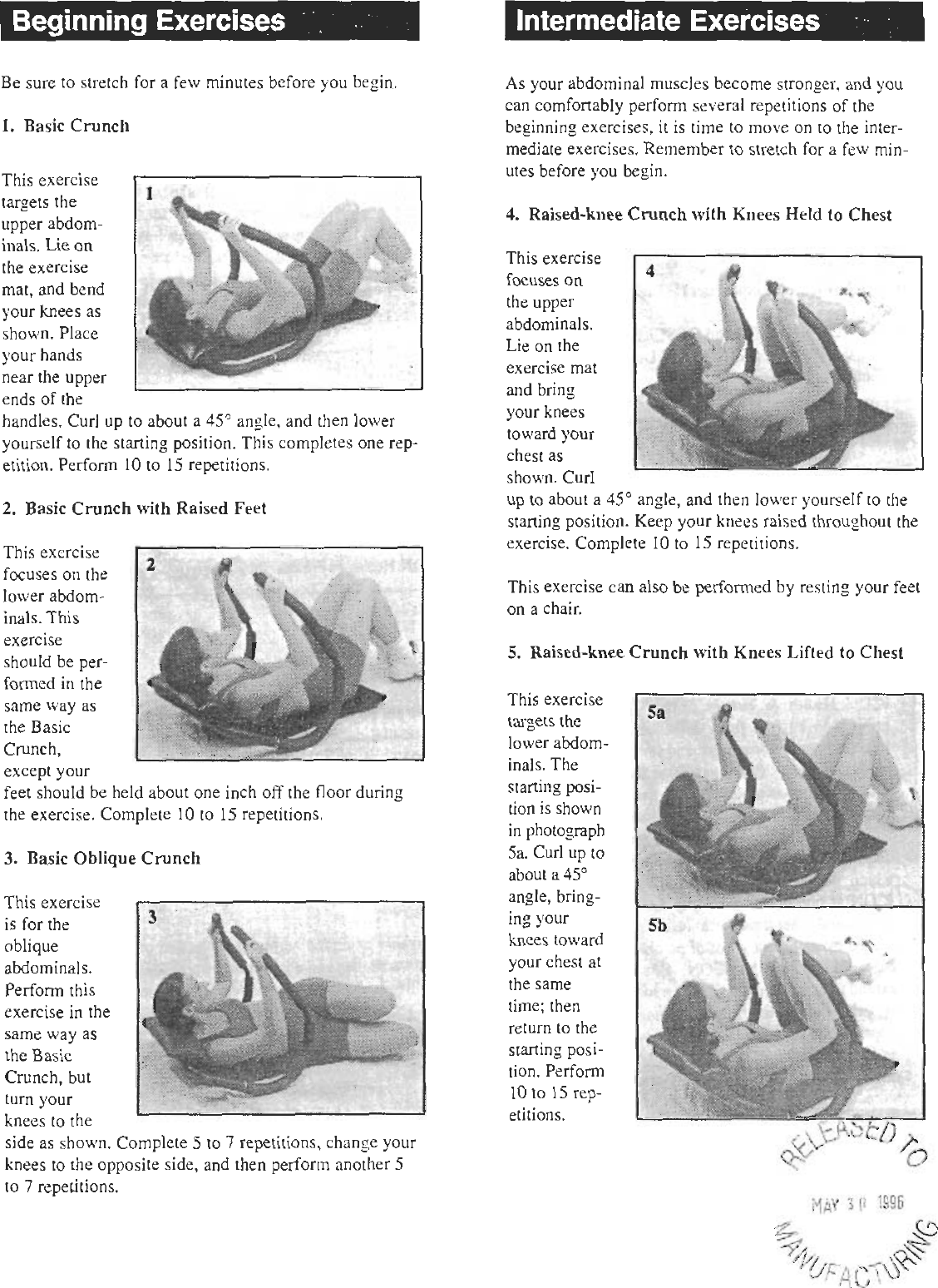 Page 6 of 8 - Weider Weider-Ab-Shaper-Wemc2006-Users-Manual-  Weider-ab-shaper-wemc2006-users-manual