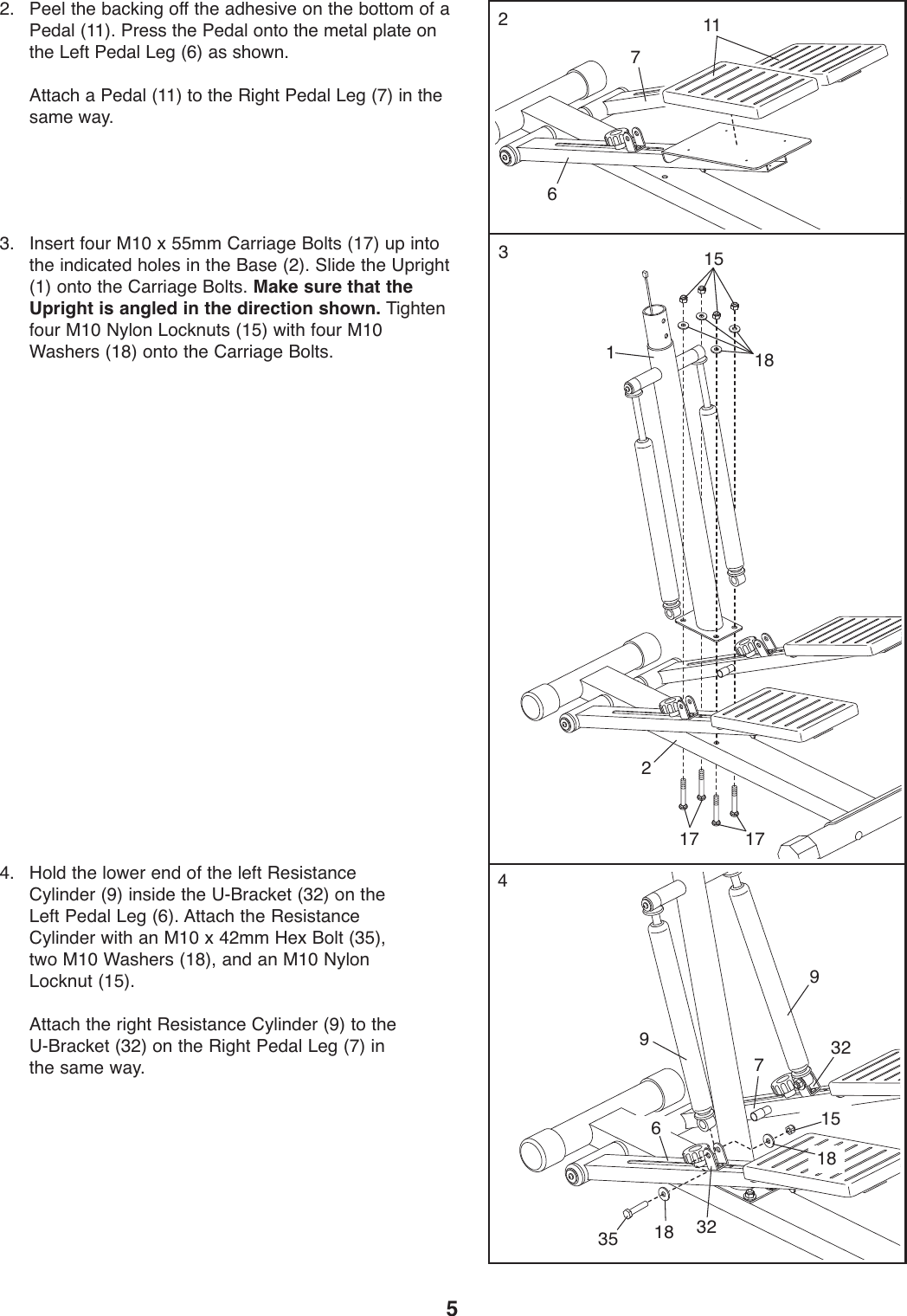 Page 5 of 12 - Weider Weider-Aerostepper-West2002-Users-Manual- 285430  Weider-aerostepper-west2002-users-manual