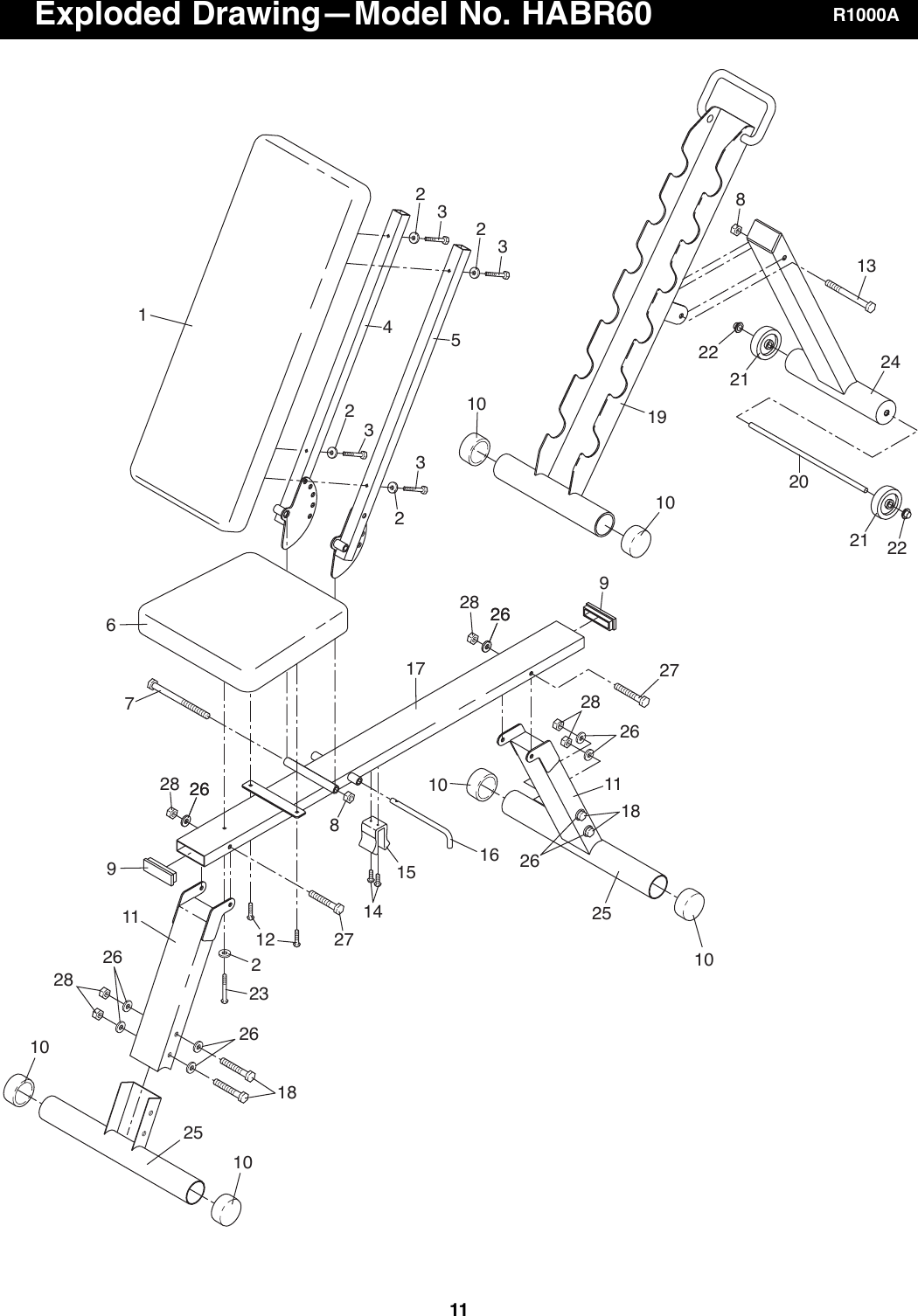 image unavailable Array - weider club bench rack habr60 users manual habr60  170919 rh usermanual wiki