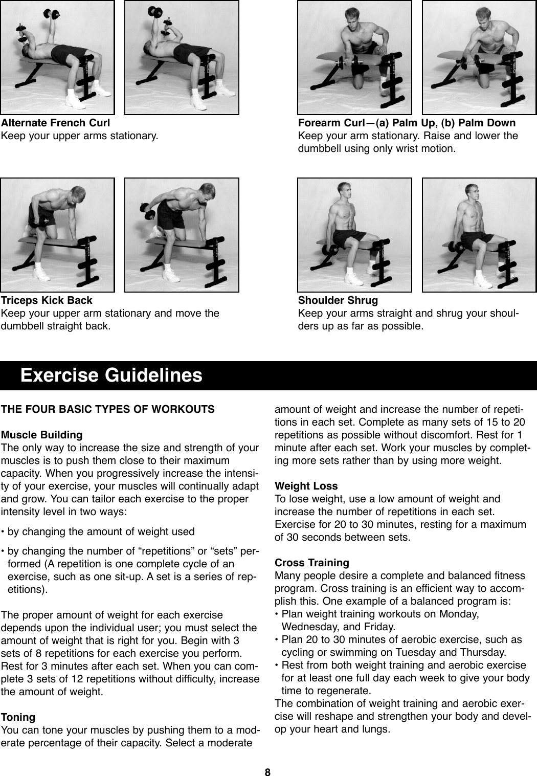 Page 8 of 12 - Weider Weider-Club-Bench-Rack-Habr60-Users-Manual- *HABR60-170919  Weider-club-bench-rack-habr60-users-manual