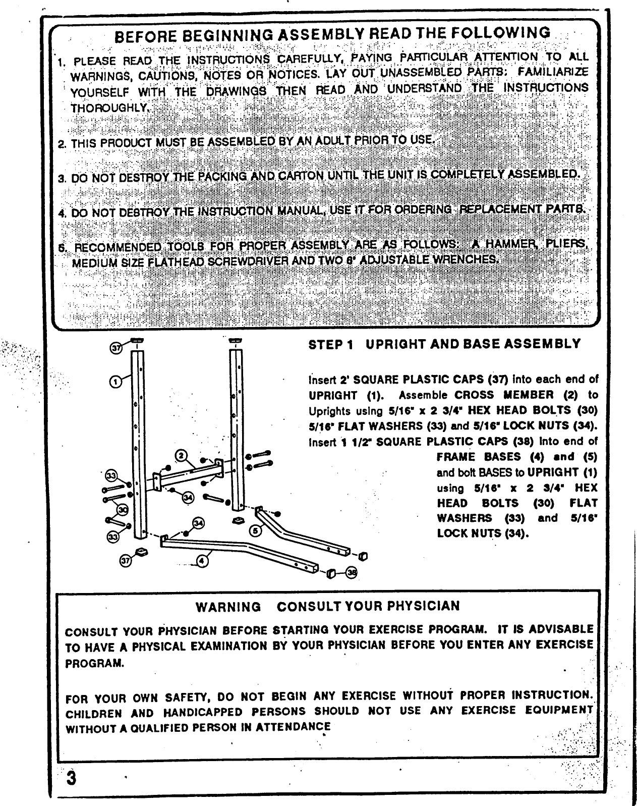 Page 3 of 5 - Weider Weider-D4700-Owner-S-Manual