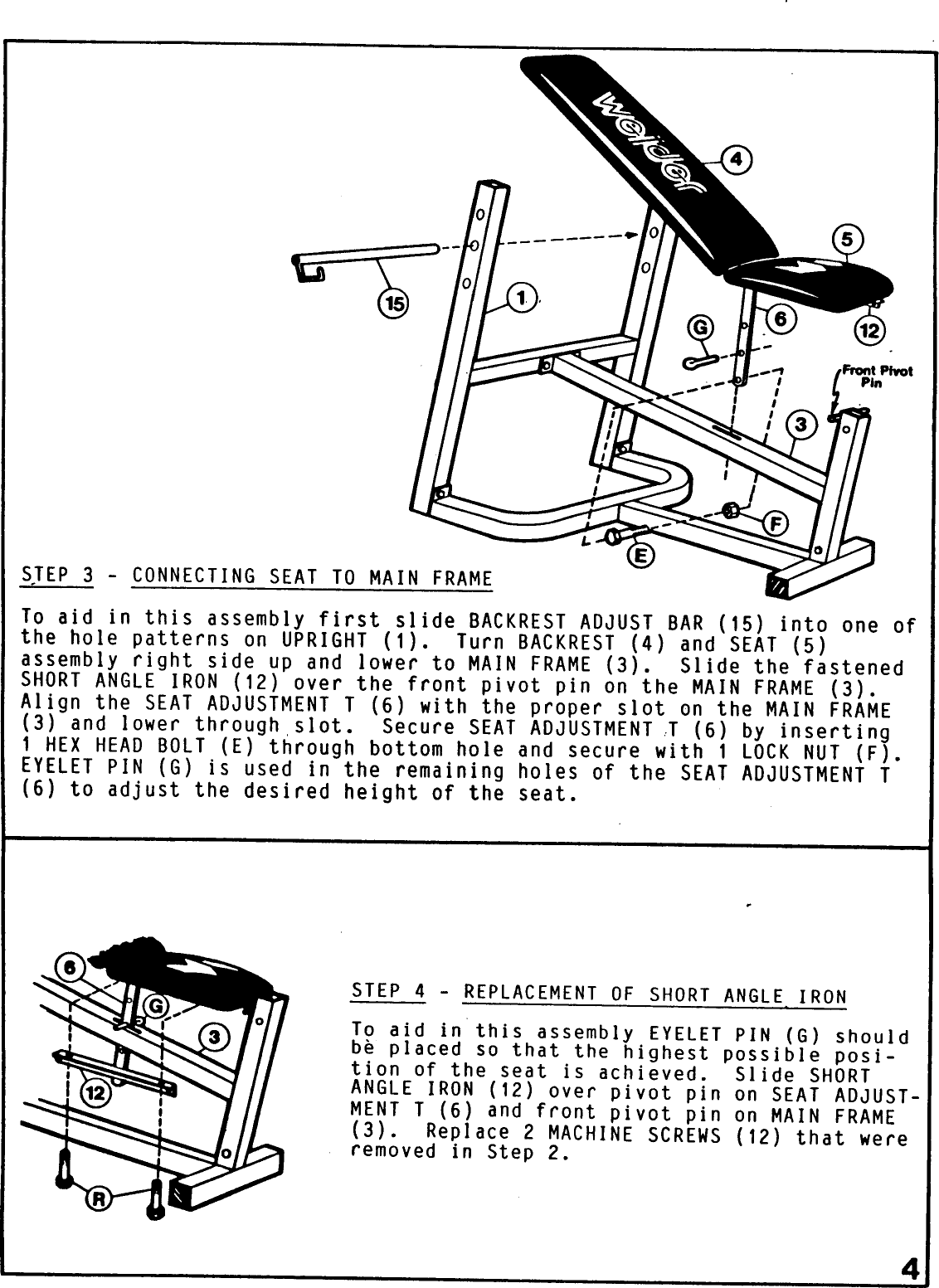 Page 5 of 7 - Weider Weider-F9440-Owner-S-Manual