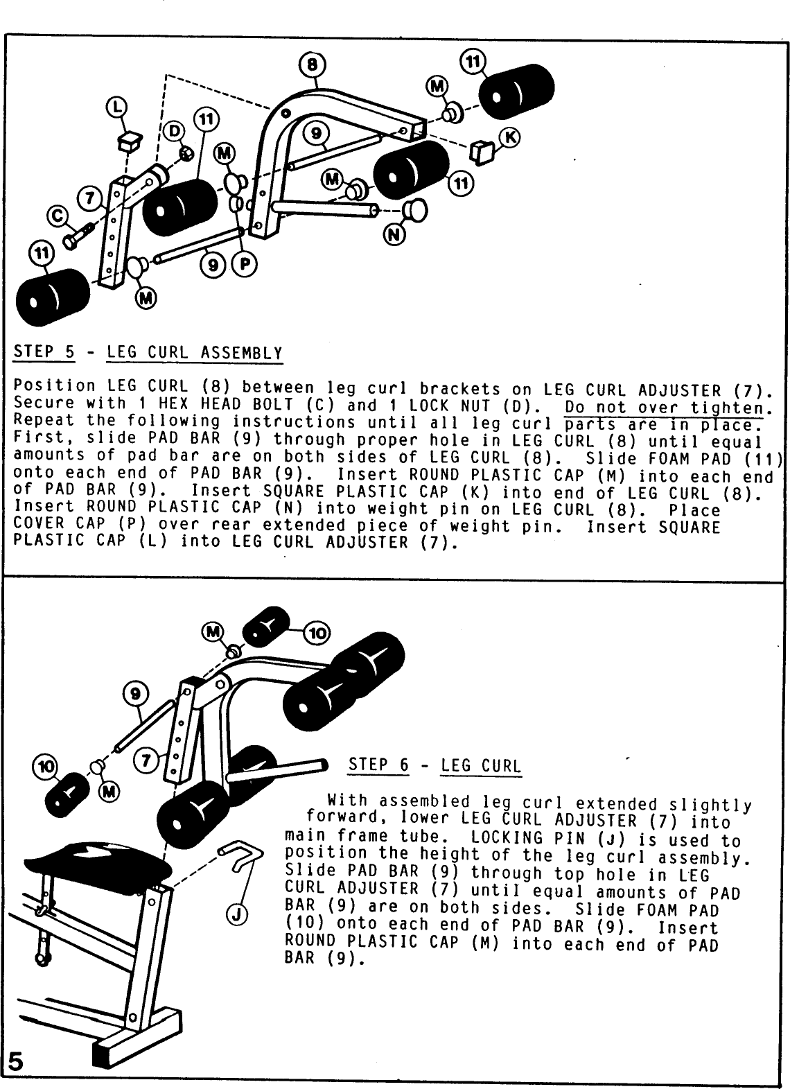 Page 6 of 7 - Weider Weider-F9440-Owner-S-Manual