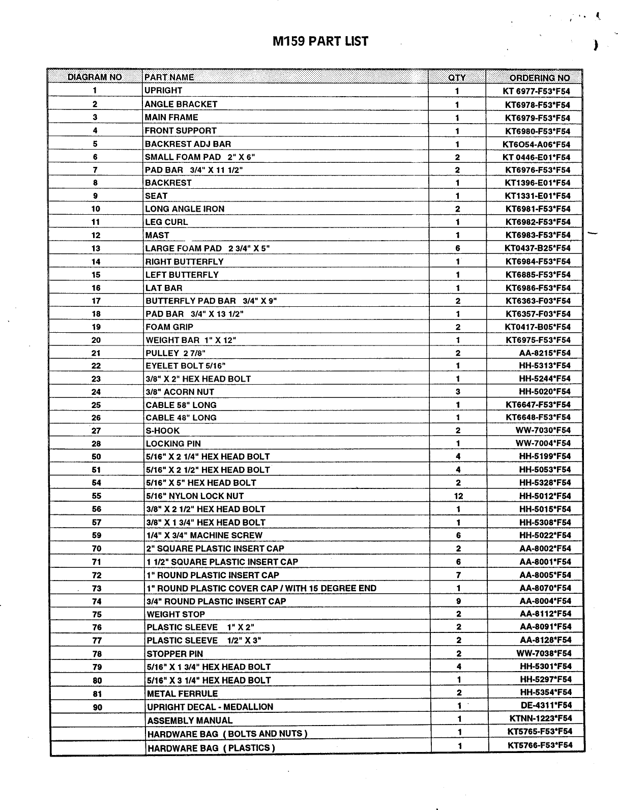 Page 2 of 8 - Weider Weider-Medallion-12-In-1-Bench-M159-Users-Manual-  Weider-medallion-12-in-1-bench-m159-users-manual