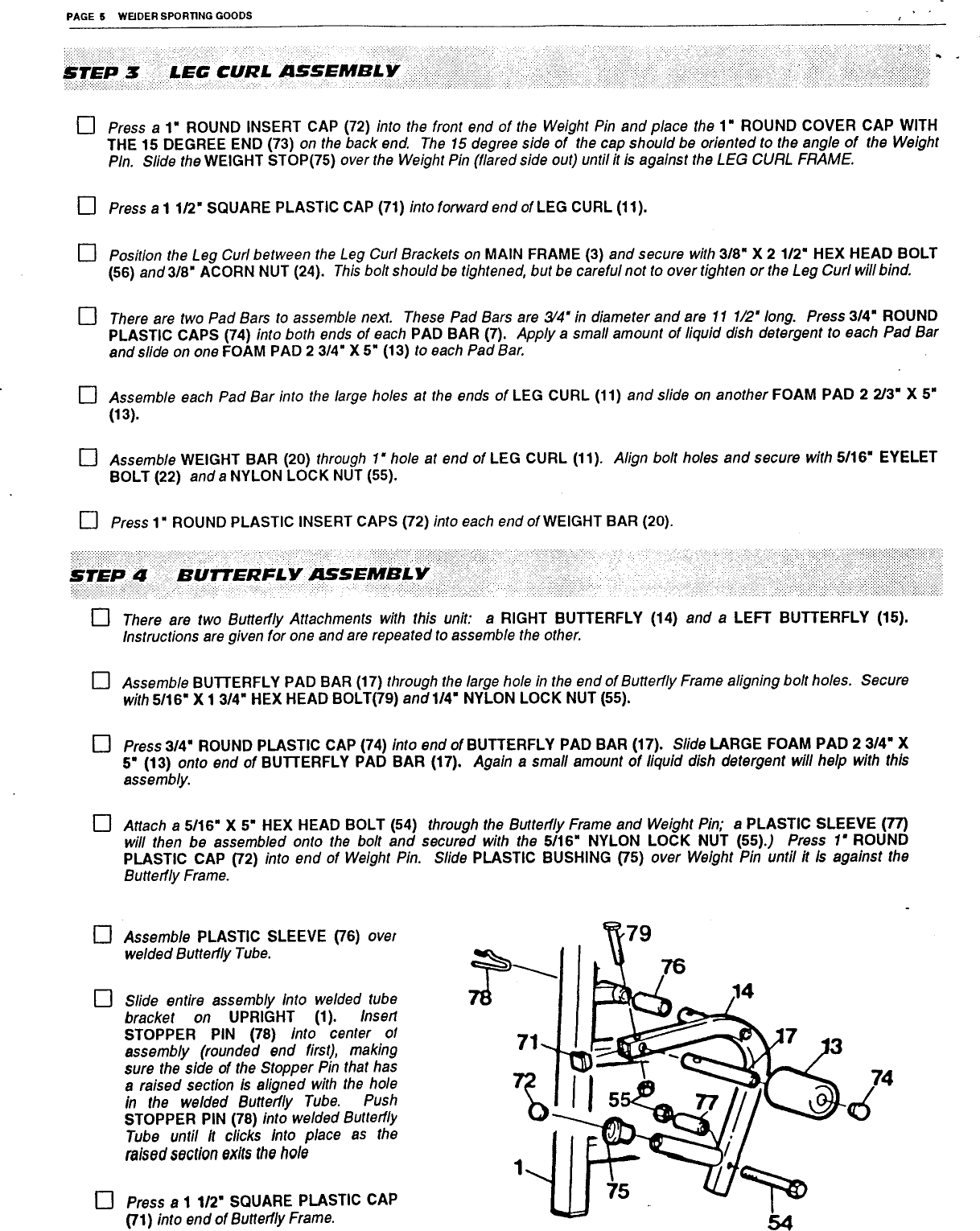 Page 6 of 8 - Weider Weider-Medallion-12-In-1-Bench-M159-Users-Manual-  Weider-medallion-12-in-1-bench-m159-users-manual