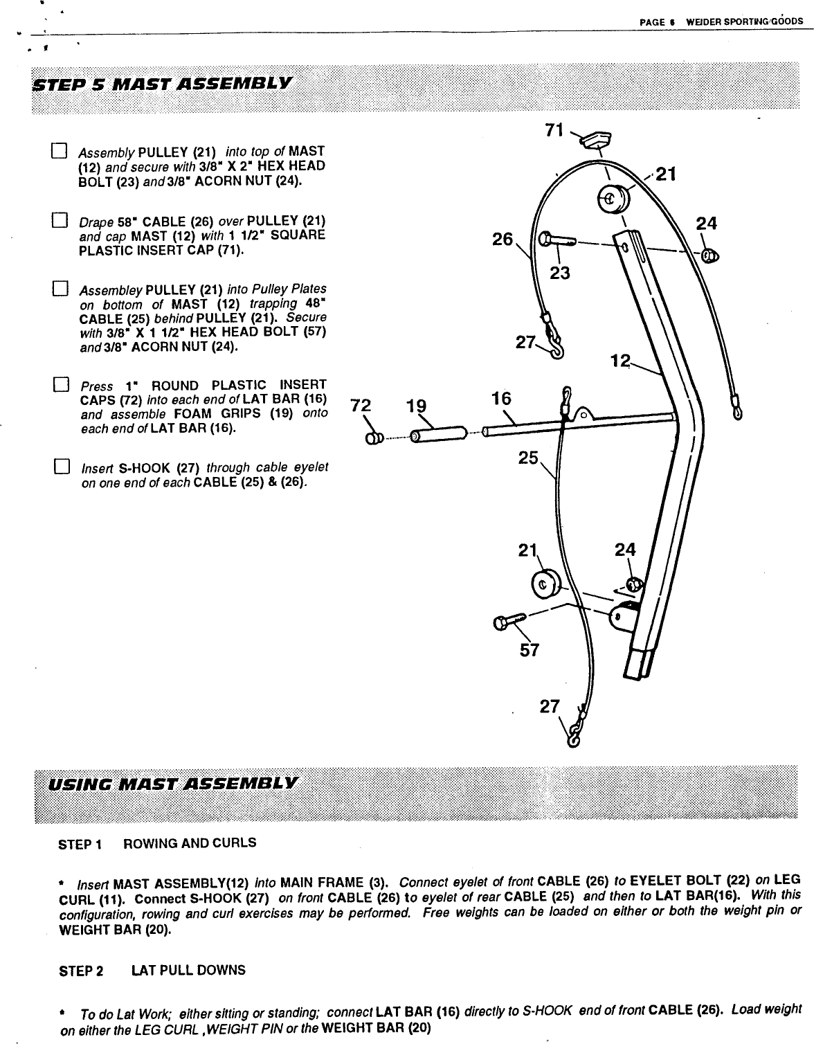 Page 7 of 8 - Weider Weider-Medallion-12-In-1-Bench-M159-Users-Manual-  Weider-medallion-12-in-1-bench-m159-users-manual