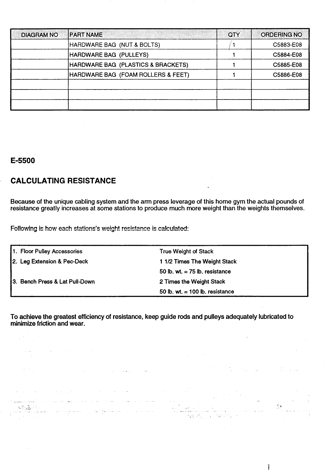 Page 4 of 11 - Weider Weider-Power-Master-Plus-Bench-E550-Users-Manual-  Weider-power-master-plus-bench-e550-users-manual