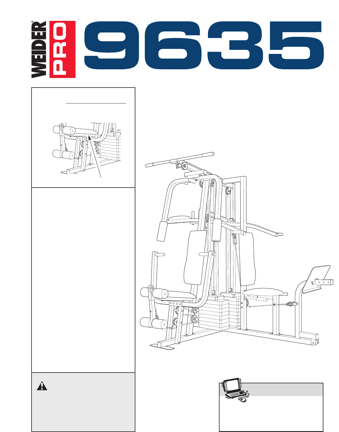 Weider Pro 9635 System Wesy9635 Users Manual 190003
