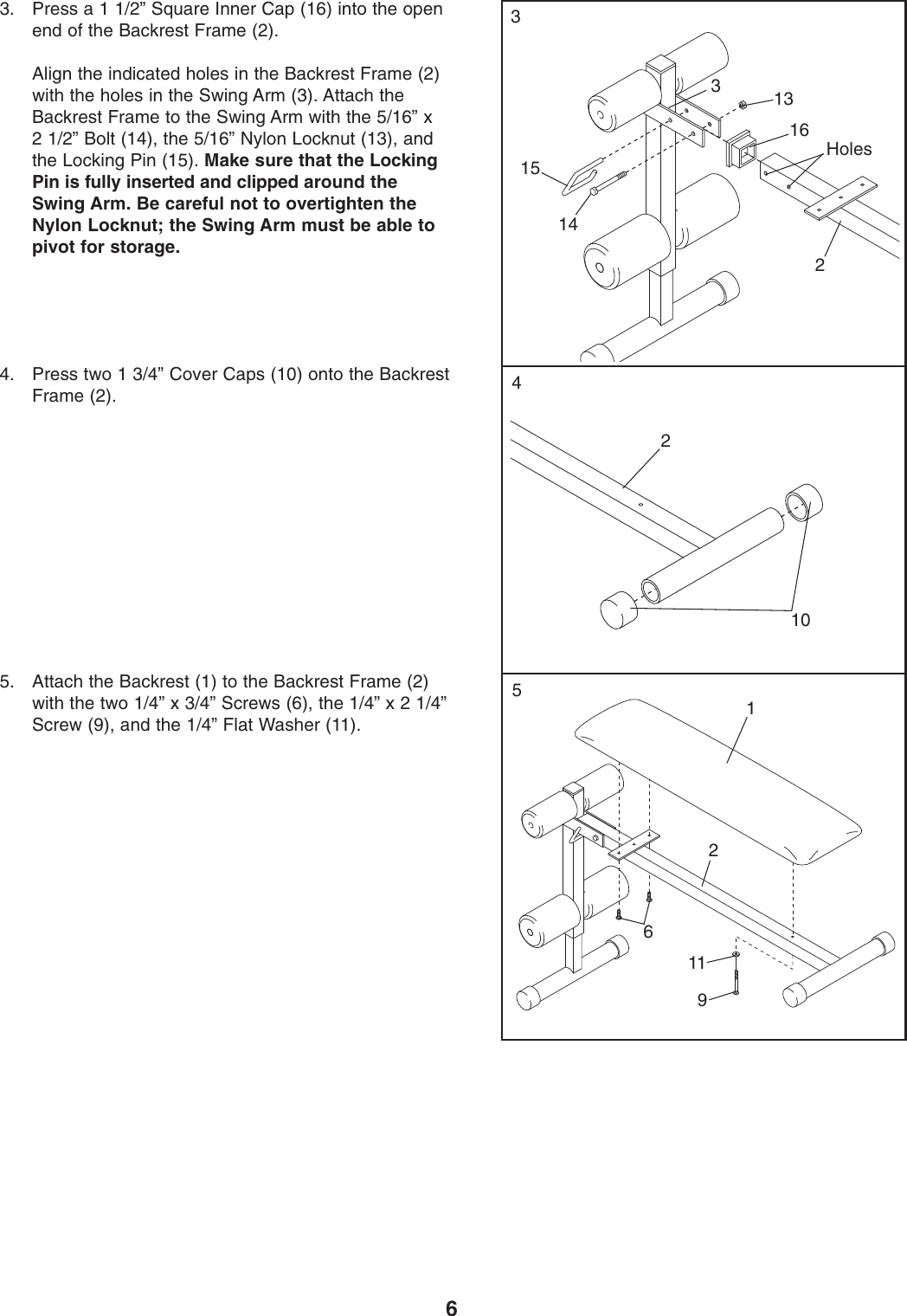 Page 6 of 12 - Weider Weider-Slant-Board-Bench-Weccbe1000-Users-Manual- *WECCBE10000-165877(CEN)  Weider-slant-board-bench-weccbe1000-users-manual