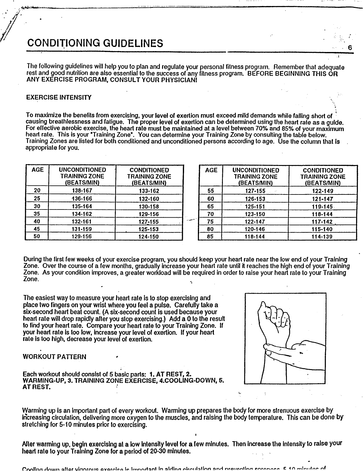 Page 8 of 10 - Weider Weider-Sm4-Stepmaster-Stepper-Sm4-Users-Manual-  Weider-sm4-stepmaster-stepper-sm4-users-manual