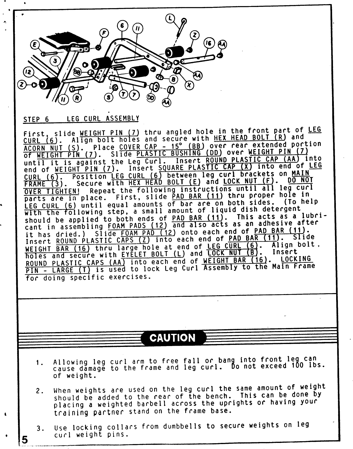 Page 5 of 5 - Weider Weider-Ultra-Bench-C102-Users-Manual- Weider-ultra-bench-c102-users-manual
