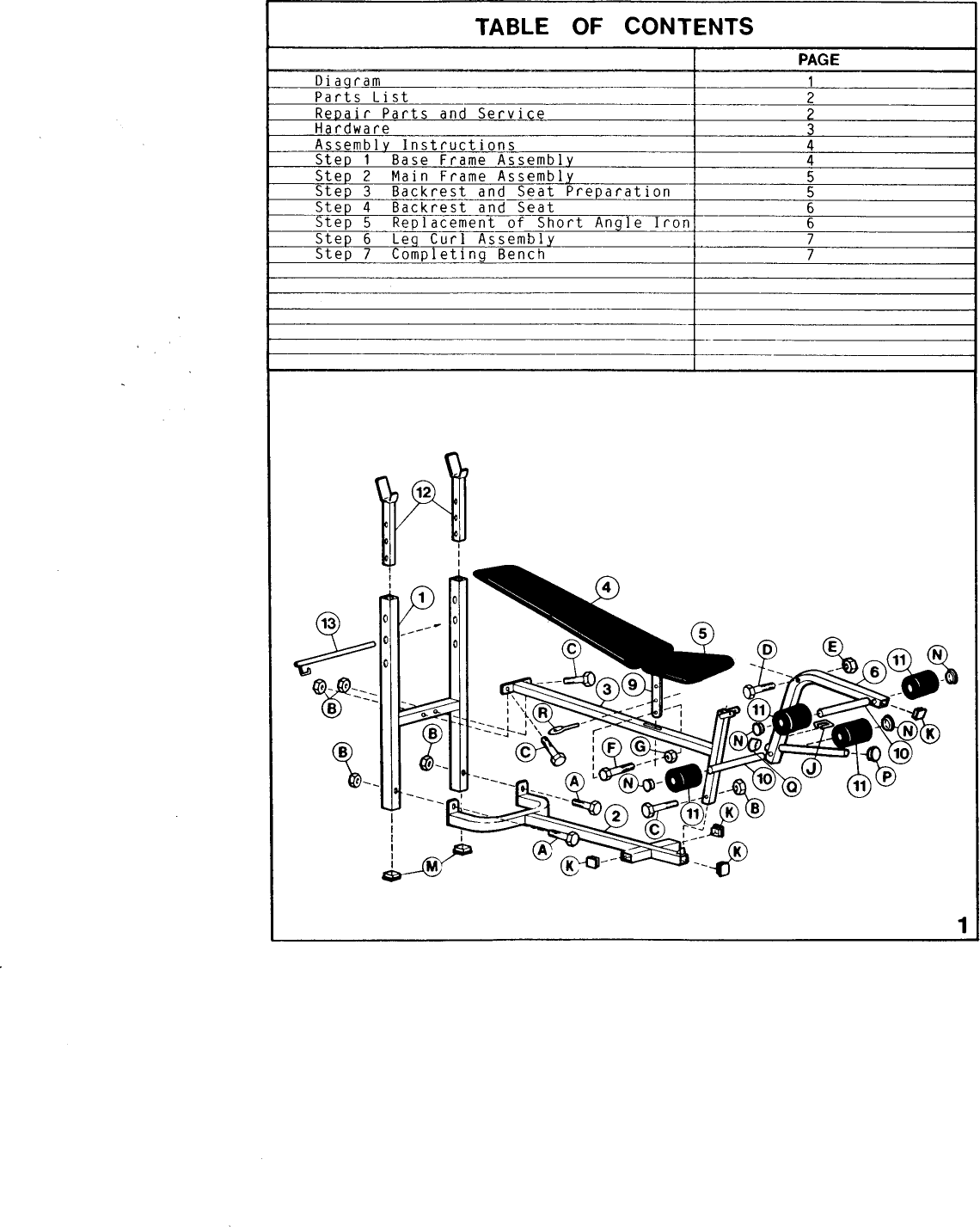 Page 2 of 8 - Weider Weider-Ultra-Bench-C240-Users-Manual-  Weider-ultra-bench-c240-users-manual