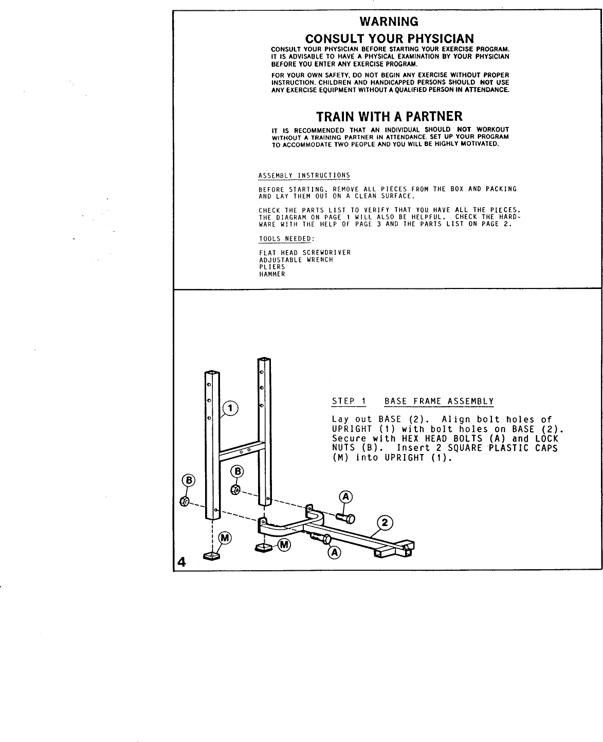 Page 5 of 8 - Weider Weider-Ultra-Bench-C240-Users-Manual-  Weider-ultra-bench-c240-users-manual