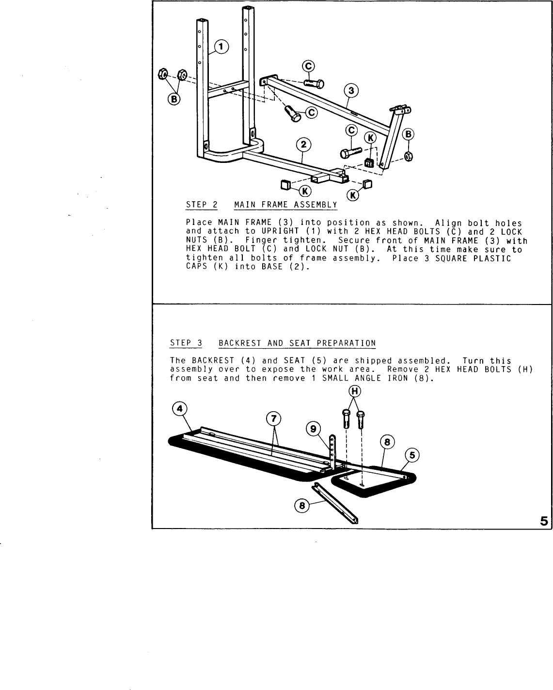 Page 6 of 8 - Weider Weider-Ultra-Bench-C240-Users-Manual-  Weider-ultra-bench-c240-users-manual