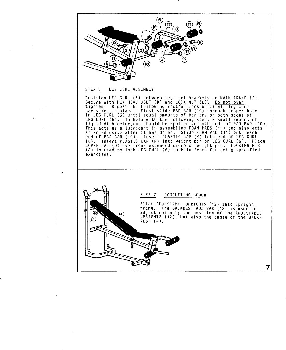 Page 8 of 8 - Weider Weider-Ultra-Bench-C240-Users-Manual-  Weider-ultra-bench-c240-users-manual