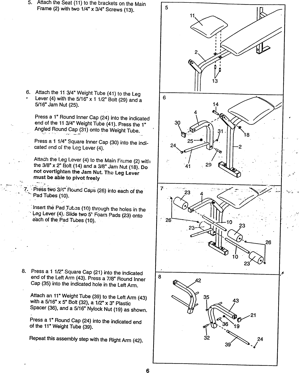 Page 6 of 12 - Weider Weider-Wb1350-Owner-S-Manual